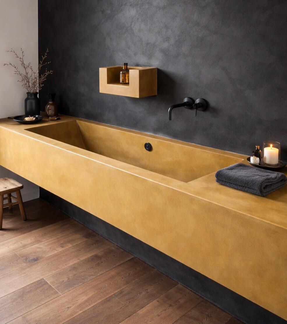 Bespoke Microcement sink